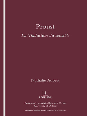 cover image of Proust